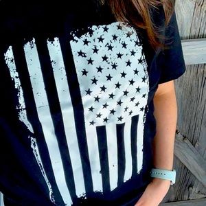 American Flag Graphic Tee - New!